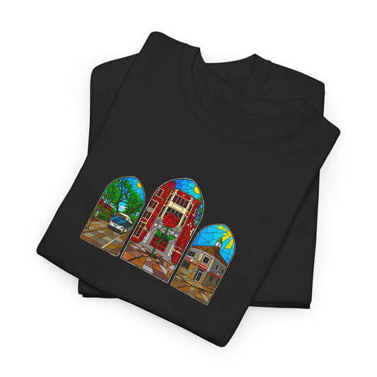 PRE-ORDER | BLACK | “Cathedral Lights” Heavyweight T-shirt