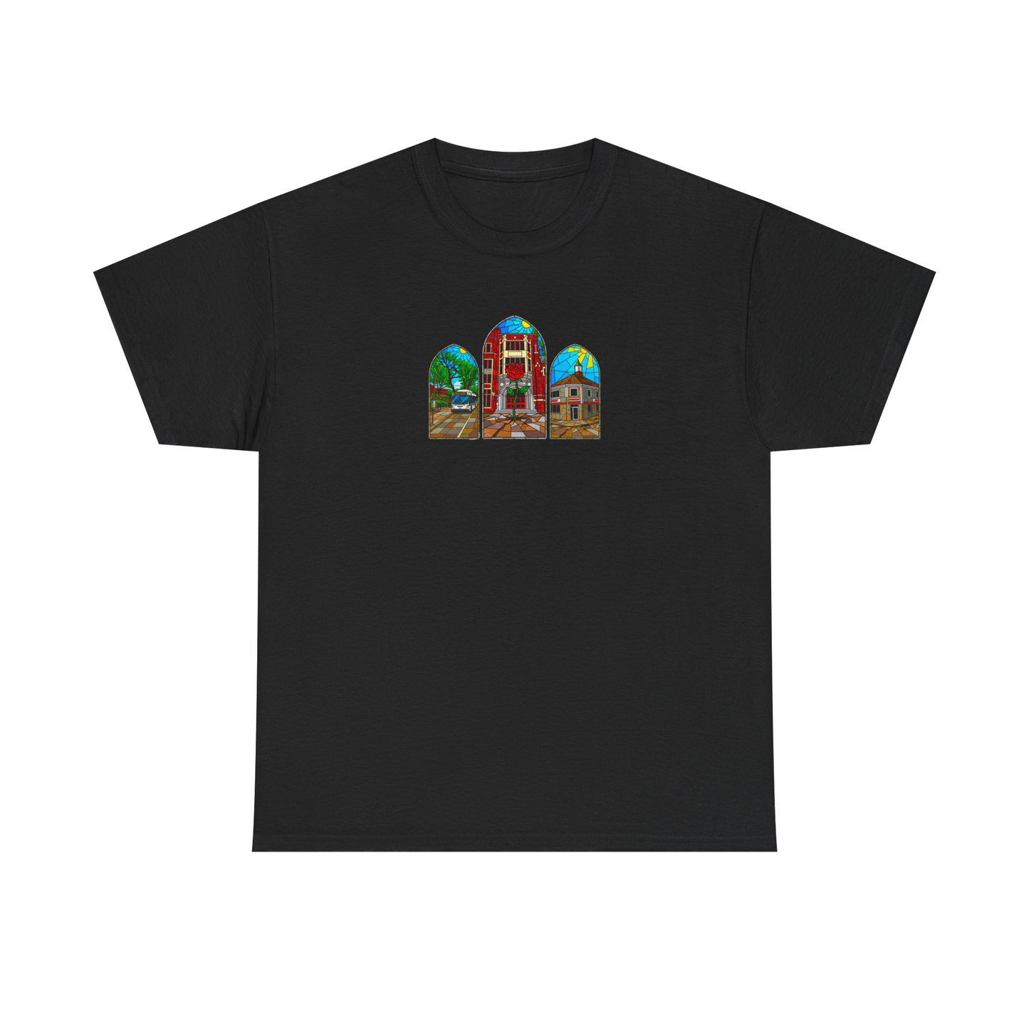 PRE-ORDER | BLACK | “Cathedral Lights” Heavyweight T-shirt