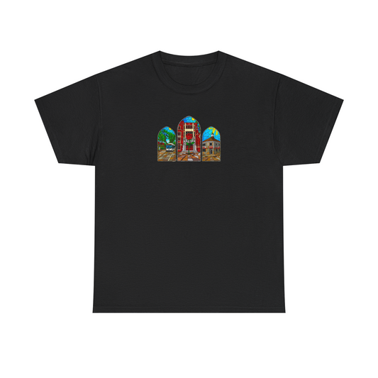 PRE-ORDER | BLACK | “Cathedral Lights” Heavyweight T-shirt